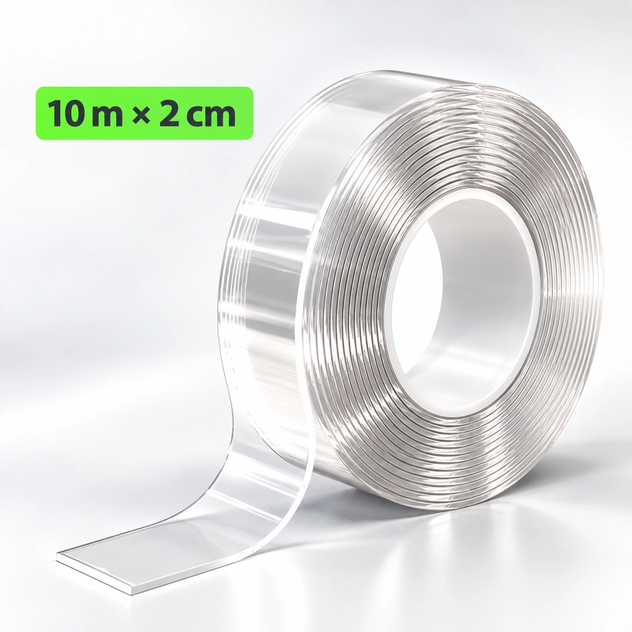 Transparente Rolle Nano-Klebeband 10 m × 2 cm