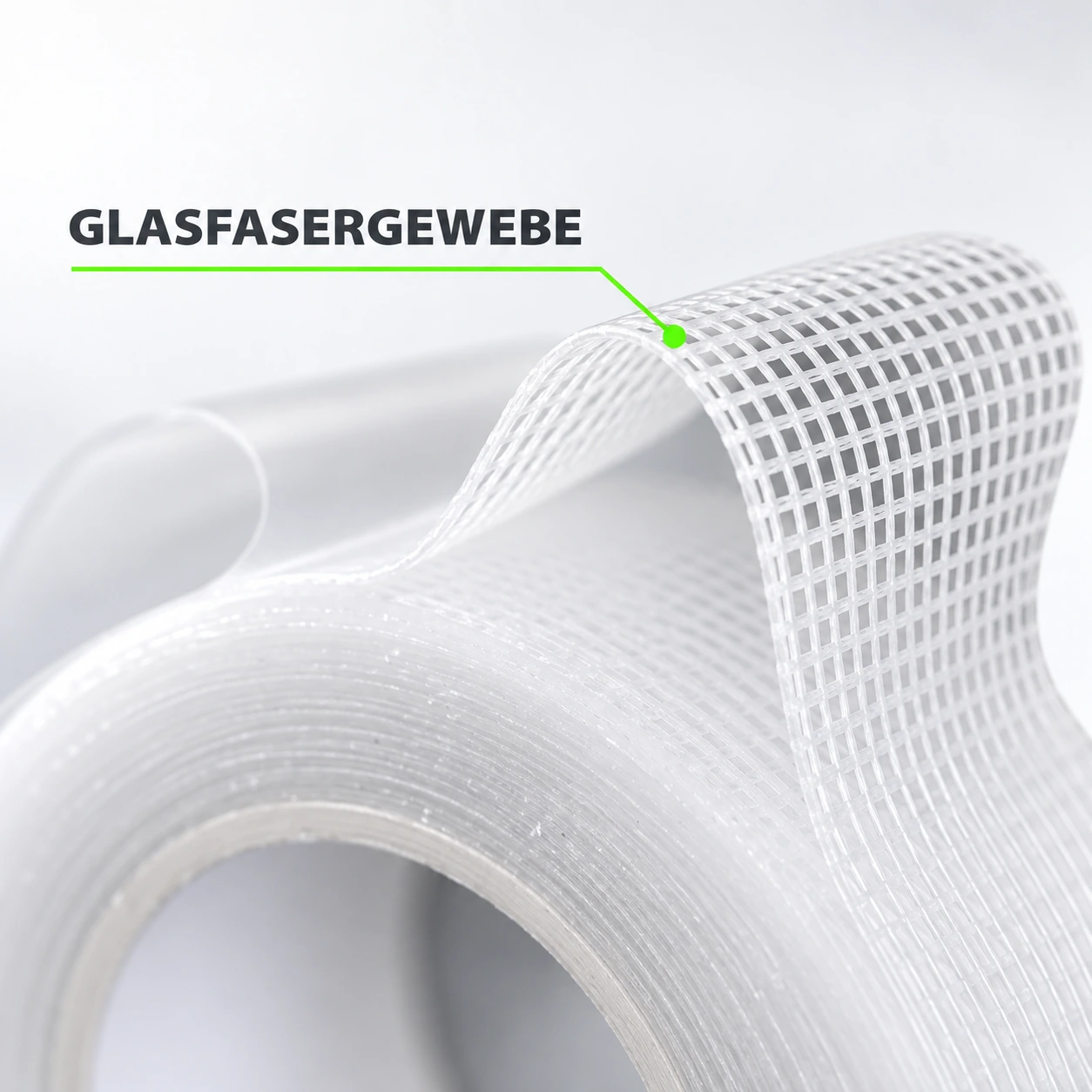 Glasfasergewebe im Klebeband in Nahaufnahme