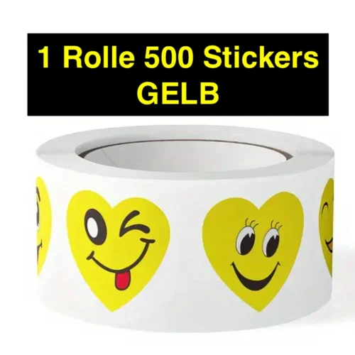 Gelbe Herzen Stickers 1