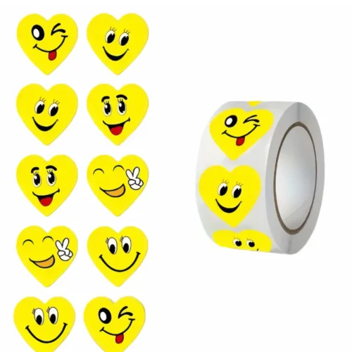 Gelbe Herzen Stickers 2