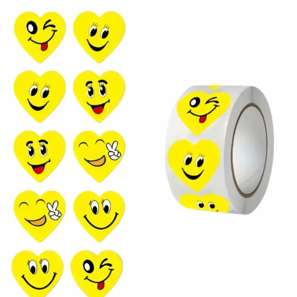 Gelbe Herzen Stickers 2