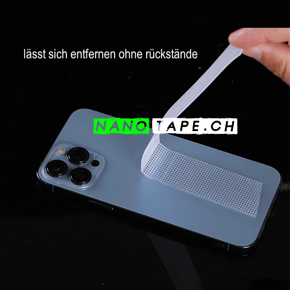 AGT Nano Tape: 6m Doppelseitiges Nano-Klebeband, 2,5cm Breite, Tragkraft 110 g/cm² (Nanoband AGT Nano Tape: 6m Doppelseitiges Nano-Klebeband, 2,5cm Breite, Tragkraft 110 g/cm² (Nanoband
